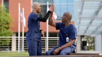 Nurses high five