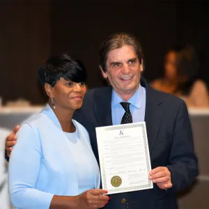 City of Killeen Mayor Debbie Nash-King presented a proclamation to our Ross Gaetano, director of behavior health.