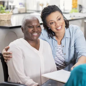 Nurse with Mother and Daughter 