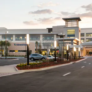 Render of the new inpatient hospital AdventHealth Winter Garden.