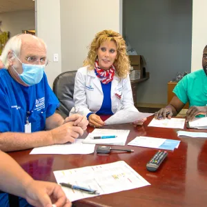 AdventHealth Digestive Health Institute team members at a meeting.