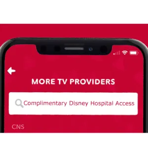 DisneyNOW steps for TV provider