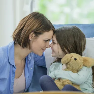 Girl and mother in ER