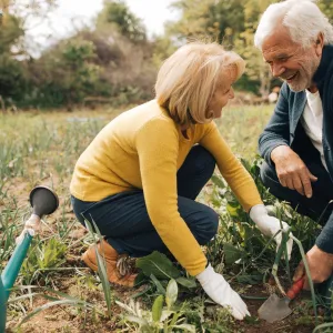 Couple Gardening