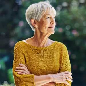 A woman standing outside.