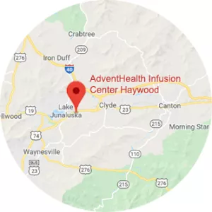 location pointer for AdventHealth Infusion Center Haywood