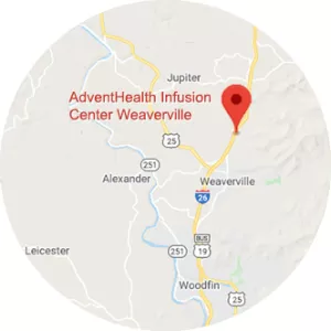 location pointer for AdventHealth Infusion Center Weaverville