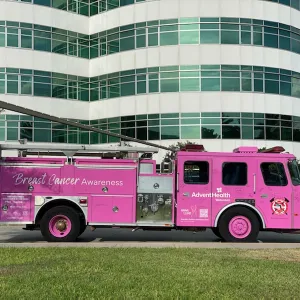 a pink firetruck