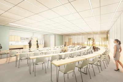 Sebring Wellness Center classroom rendering.