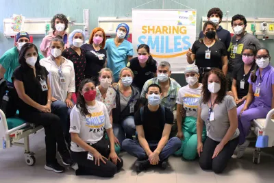 a photo of the sharing smiles peru team in 2022