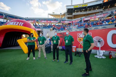 AdventHealth Team Members at a Citrus Bowl Game.