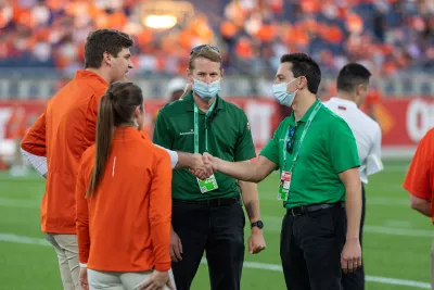 Team Members at a Citrus Bowl Game