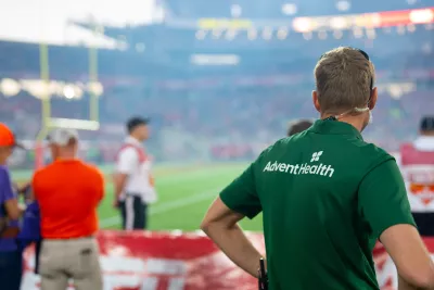 AdventHealth Team Member at a Citrus Bowl Game.