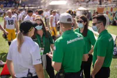 AdventHealth Team Members at a Citrus Bowl Game.