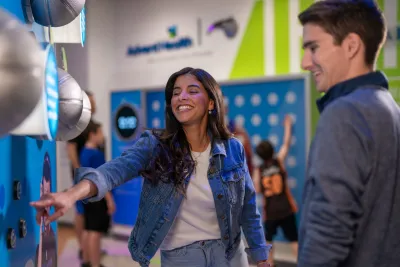 Orlando Magic fans at the AdventHealth PROFormance Lab.