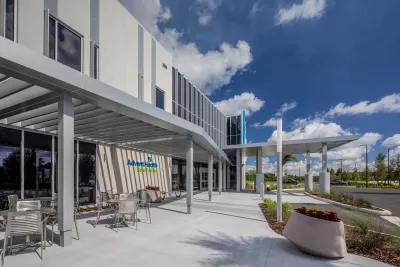 AdventHealth Care Pavilion Central Pasco exterior patio.