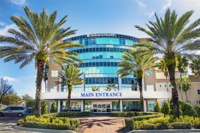 Entrance of AdventHealth Carrollwood hospital