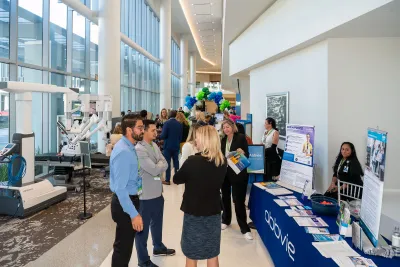 Vendor booths at the 2023 Digestive Health Symposium.