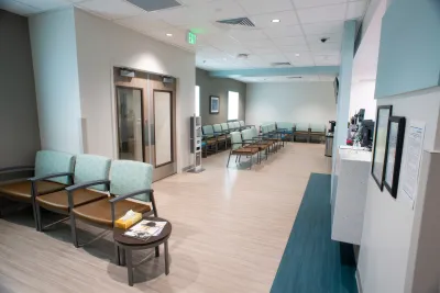 Interior view of the AdventHealth Medical Plaza Apopka entrance.