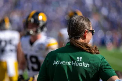 AdventHealth team member at a Citrus Bowl Game.