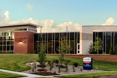 View of AdventHealth Ottawa from Main Street