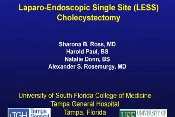 Laparo Endoscopic Single Site LESS Cholecystectomy.