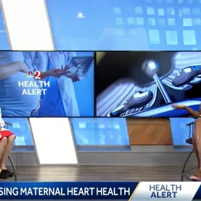 Dr. Patricia Guerrero discusses the Mother's Heartwise program with WESH 2 News anchor Summer Knowles.