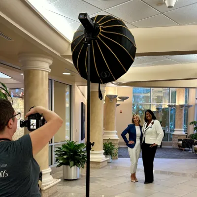 Behind the scenes of the Evolve Magazine photo shoot