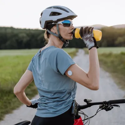 Woman on a bicycle 