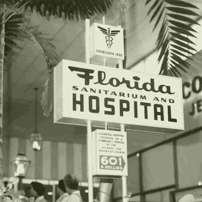 Florida Sanitarium and Hospital sign.