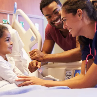 Staff provide caring and compassionate care at an AdventHealth A rated hospital. 