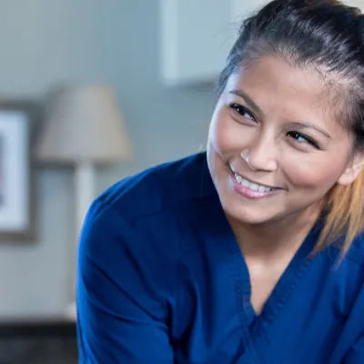 Nurse smiling