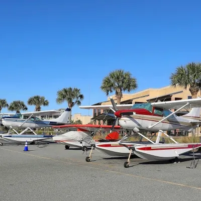 Tavares Boat Planes Sitting on a Boat Ramp