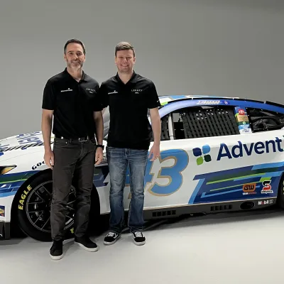 Jimmie Johnson and Erik Jones