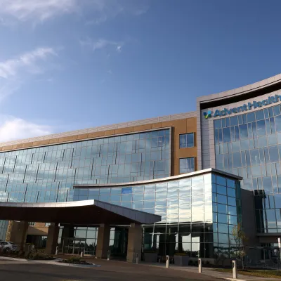 Exterior of AdventHealth South Overland Park hospital