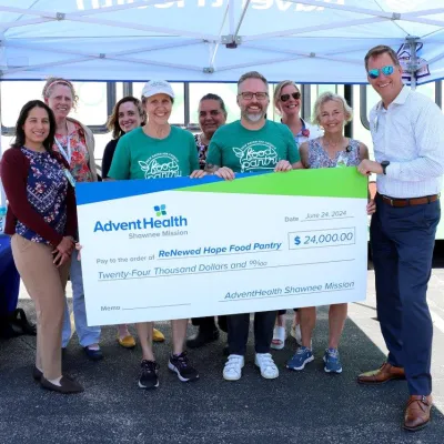 Big check presentation