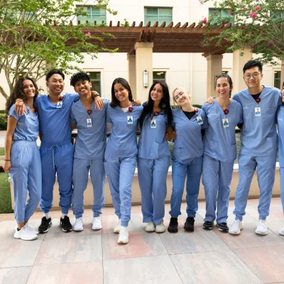 group of adventhealth nurse interns