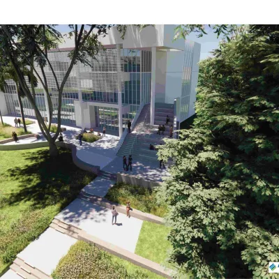 Rendering of new AHU simulation center