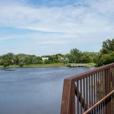 bridge over a lake