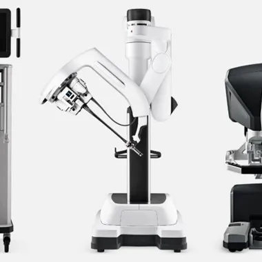 The Intuitive Da Vinci SP robot.