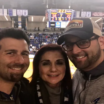 Taryn Hoffman, Executive Director of Green Side Up, with her two sons.
