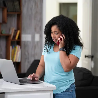 Woman on the phone