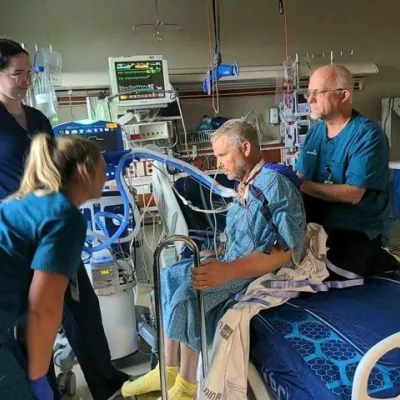 Dave in the hospital
