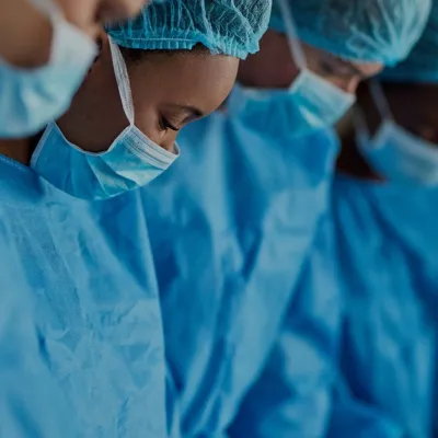 Physicians lined up
