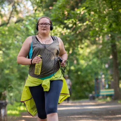 Obesechild exercising