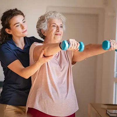 Learning to be a physical therapy aide