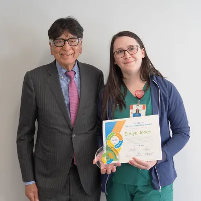 Dr. Desai and Sonya Jones, RN