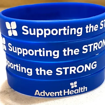 Supporting the S.T.R.O.N.G. Wristbands.