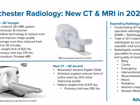 New radiology equipment