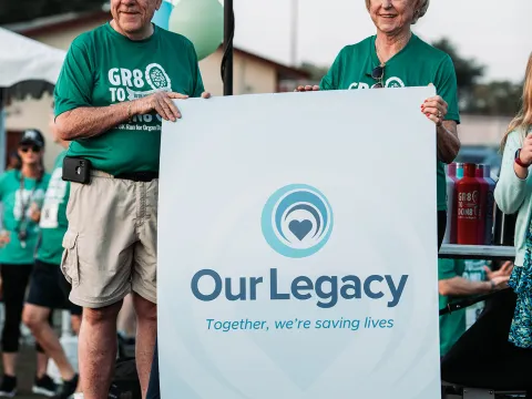 Dr. Metzger and wife at OurLegacy event